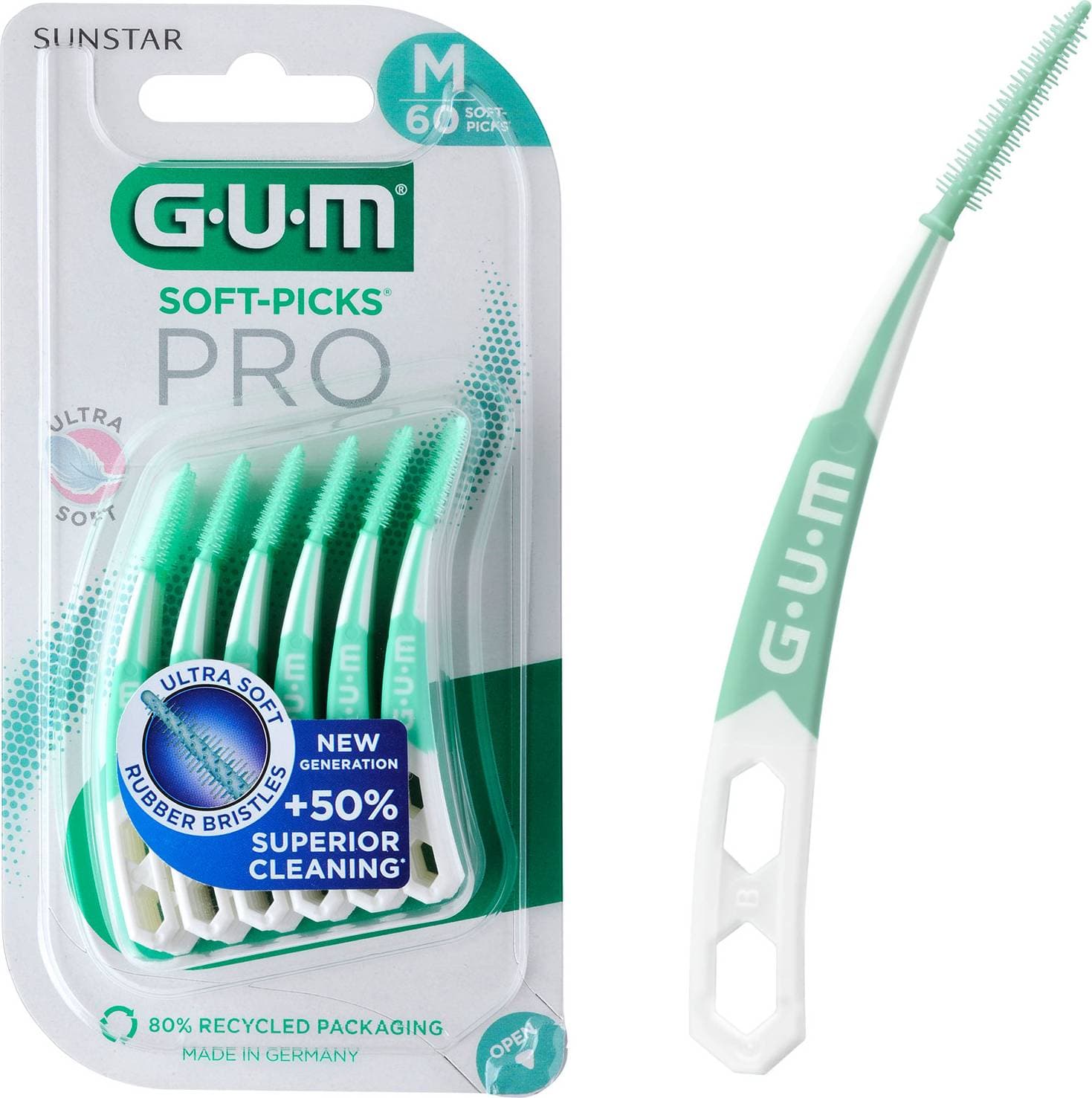 GUM Soft-Picks Pro Medium 60-pack