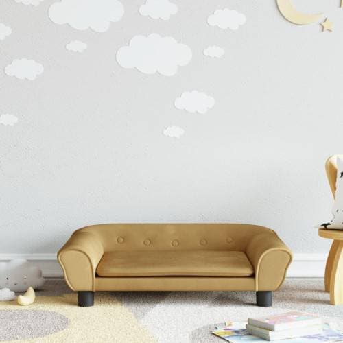 vidaXL Barnsoffa Sammet