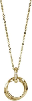 Astrid & Agnes Carolin Long Necklace - Gold/Transparent