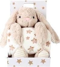 CarloBaby Fleece Blanket & Stuffed Animal Rabbit