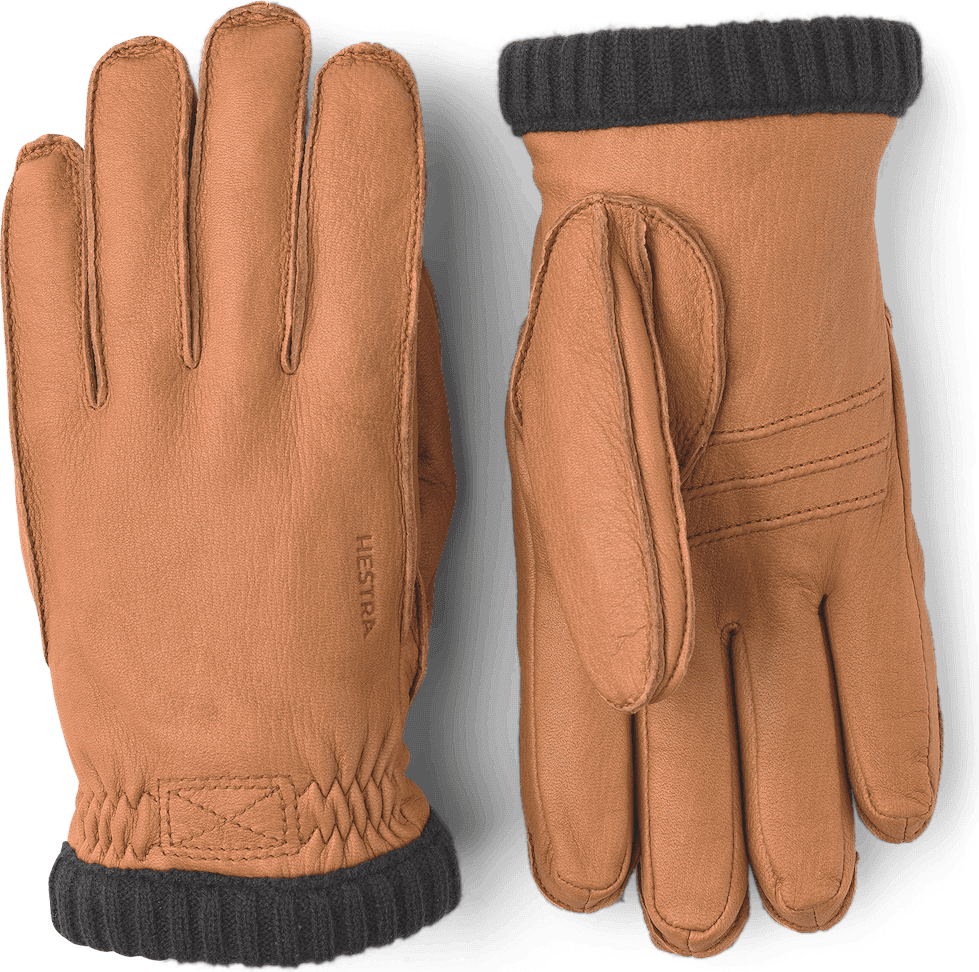 Hestra Deerskin Primaloft Rib Gloves - Cork