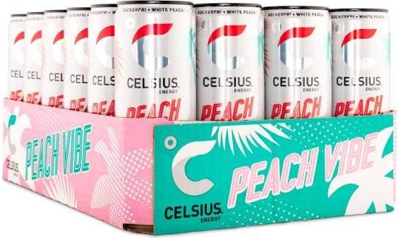 Celsius Peach Vibe 355ml 24 st