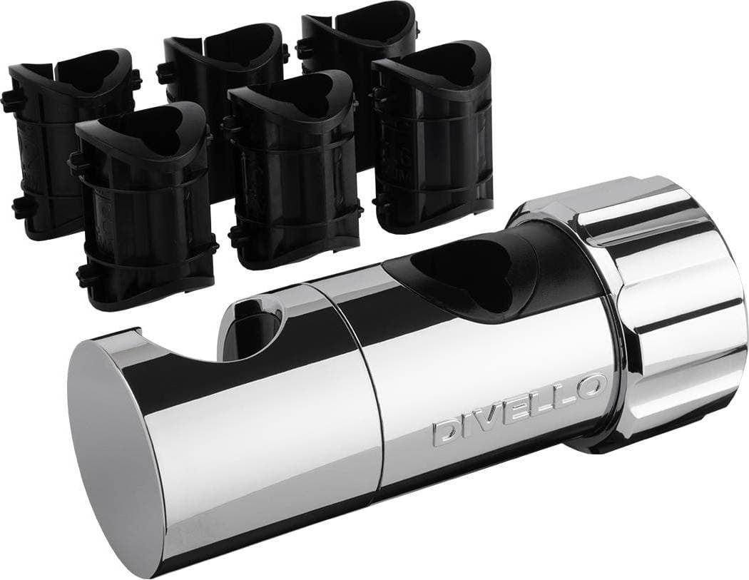 DIVELLO Multi Glider för duschstång Ø18-25 Krom