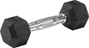 Master Fitness Rubber Chrome Hex Dumbbell 2Kg