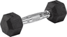 Master Fitness Rubber Chrome Hex Dumbbell 2Kg