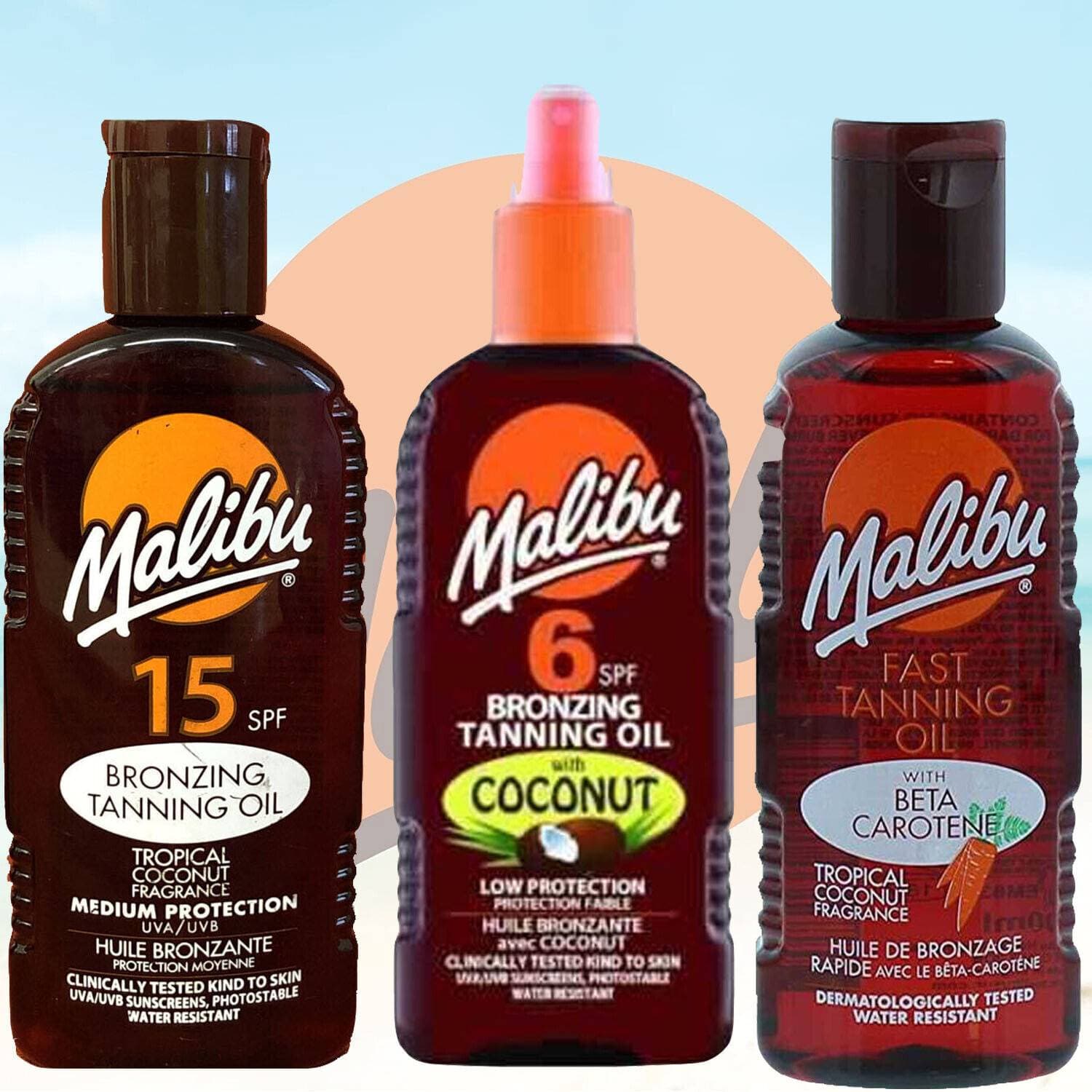 Malibu Bronzing Tanning Oil SPF 15 200ml