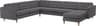 IKEA LANDSKRONA Gunnared Dark Gray Soffa 359cm 6-sits