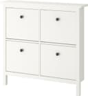 IKEA HEMNES 4 Compartments White Skoställ 107x101cm