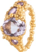 House of Vincent Moonlit Secret Ring - Gold/Amethyst