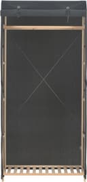 vidaXL Grå Tyg 79x40x170 cm Garderob