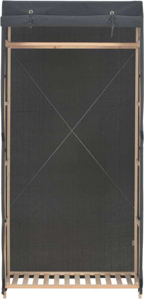 vidaXL Grå Tyg 79x40x170 cm Garderob