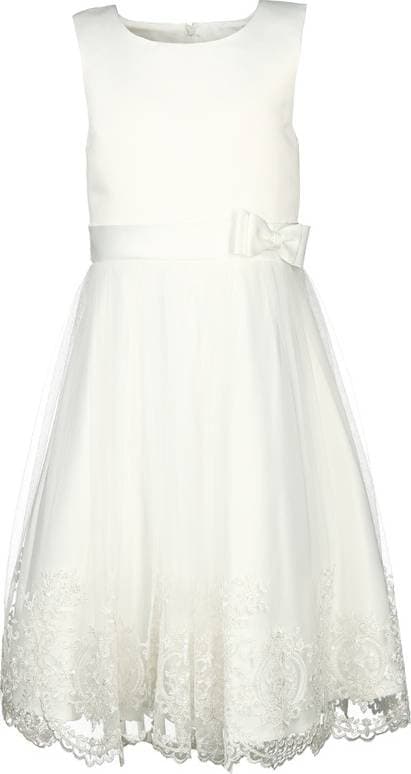 Happy Girls Girl's Festive Dress - Ecru