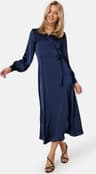 Vila Enna Ravenna L/S Ankle Wrap Dress Navy Blazer