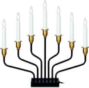 Markslöjd Brosa Black/Brass Adventsljusstake 40cm