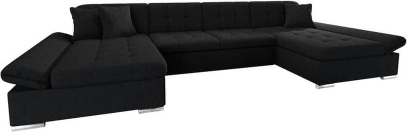 Trademax Niesha Black Soffa 360cm 6-sits