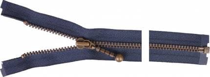 YKK Delbar Dragkedja Blixtlås Antik Mässing 60cm