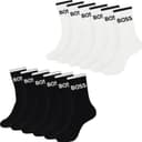 BOSS 6-Pack Crew Socks - Black