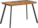 vidaXL 120 x 62 x 76 cm Massiv Teak Matbord