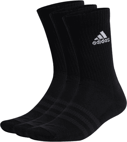 adidas Cushioned Crew Socks 3-pack - Black/White