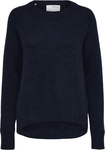 Selected Lulu Knit Sweater - Dark Sapphire