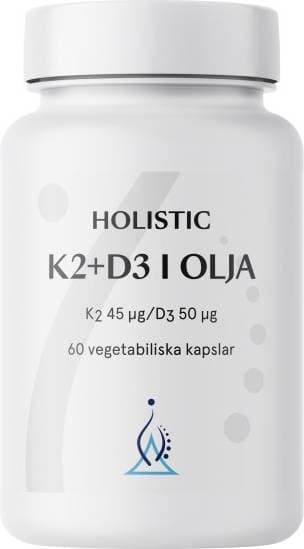 Holistic K2+D3 Vitamin in Olive Oil 60 st