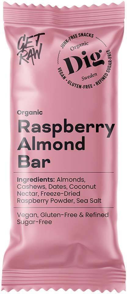 Getraw Raspberry Almond Bar 42g 1pack