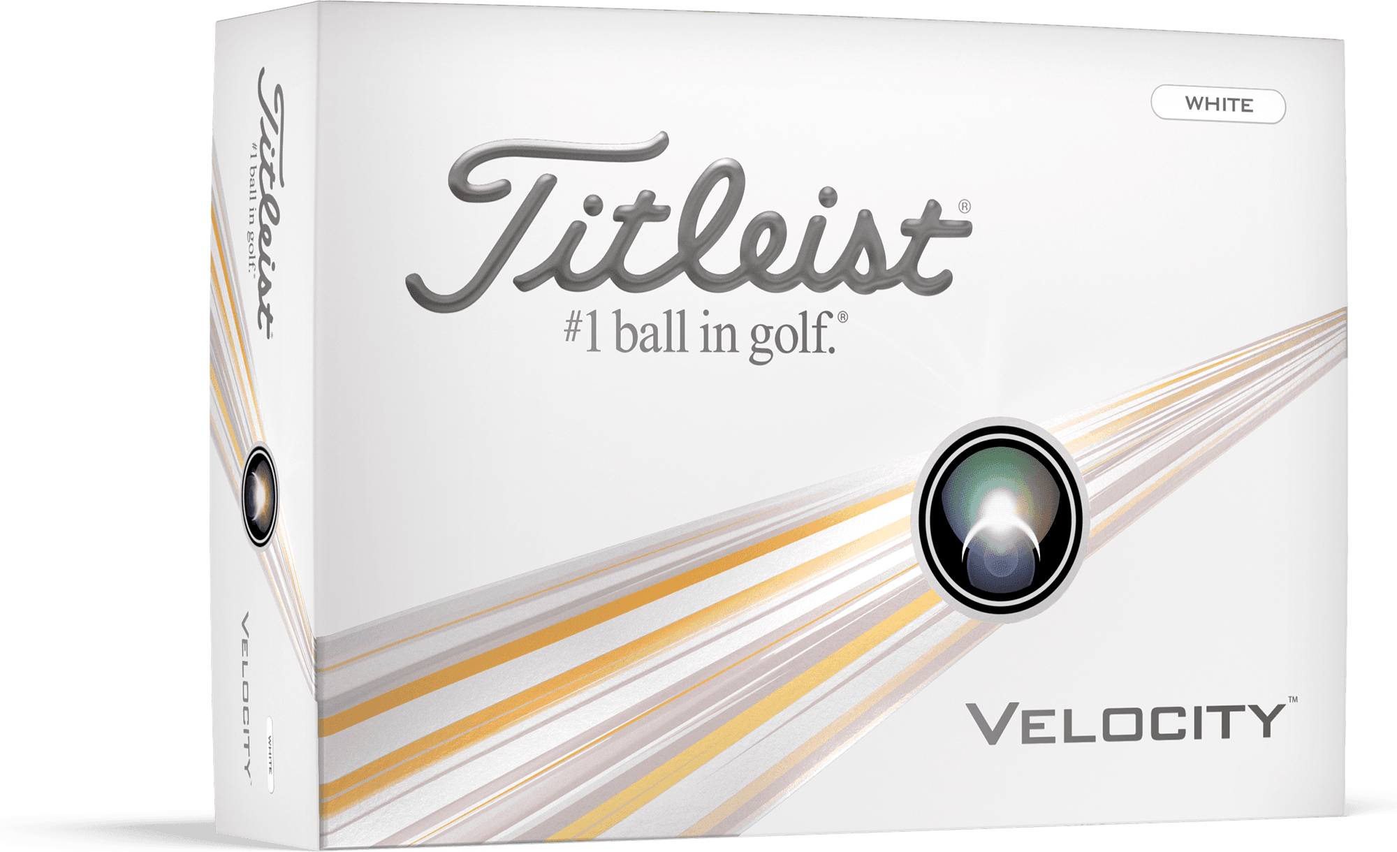 Titleist Velocity Golfbollar Vita 12-pack