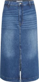Part Two Calia Plain Denim Midi Skirt - Medium Blue