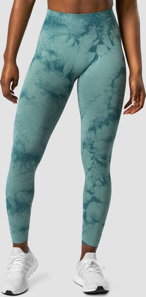 ICANIWILL Define Seamless Tie Dye Tights Teal