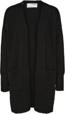 Selected Lulu Long Knitted Cardigan - Black