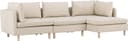 Venture Home Zero 3-Sits Sofa Beige Soffa 3-sits
