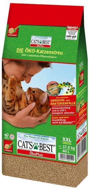 Cat's Best Original Oko Plus Clumping Cat Litter 40L