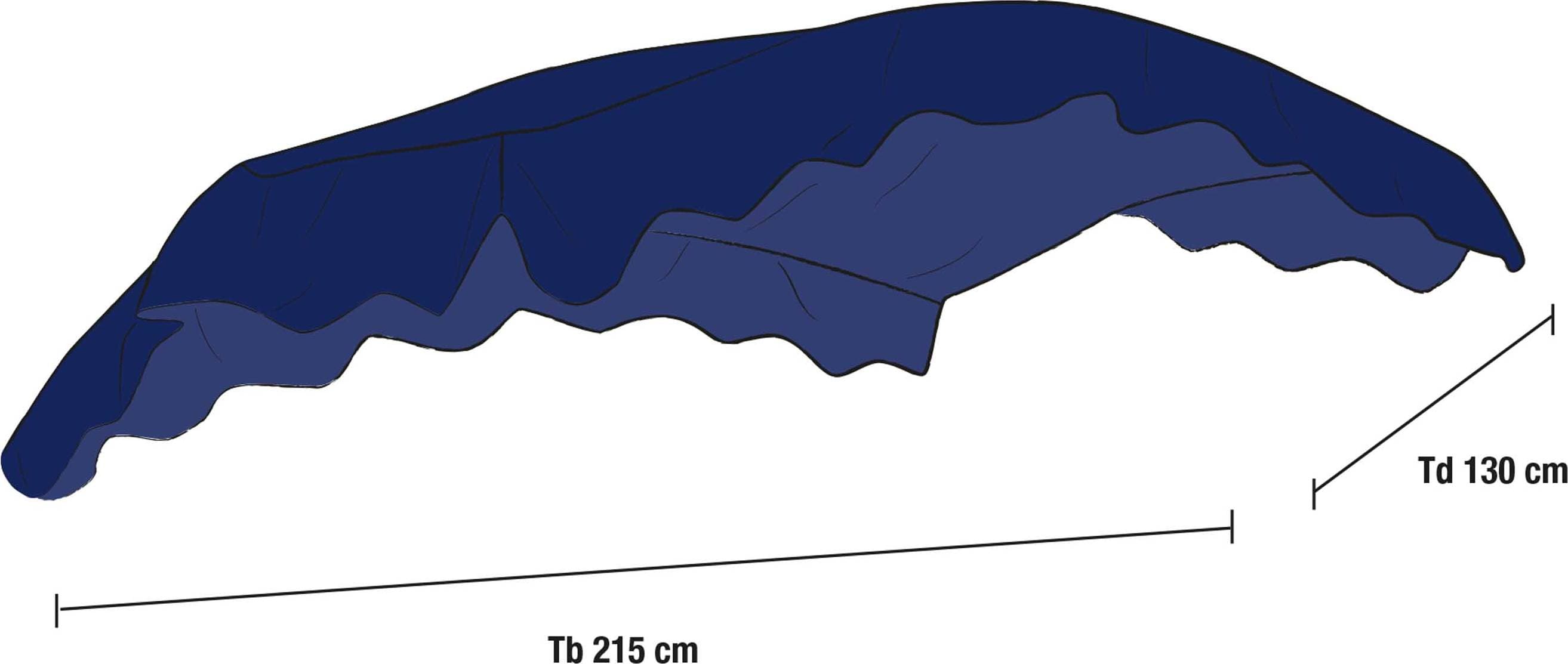 Brafab Prag Hammocktak Blå 215 x 130 cm
