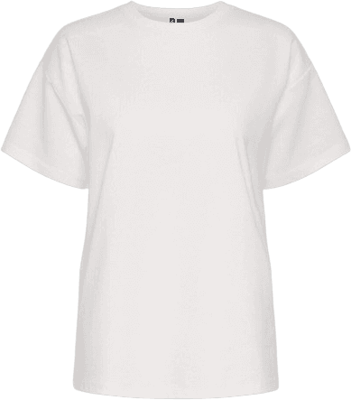 Pieces Skylar Oversized T-shirt - Bright White