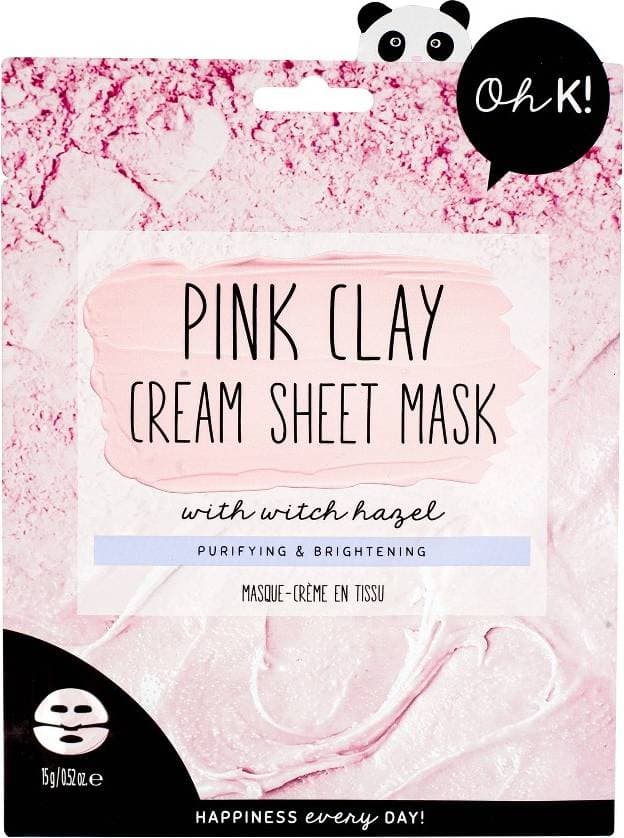 Oh K! Pink Clay & Witch Hazel Cream Sheet Mask