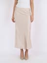 Neo Noir Vicky Heavy Sateen Skirt - Beige