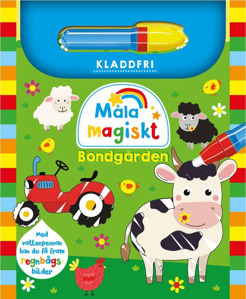 Måla magiskt bondgården bok, spiral
