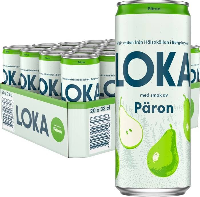 LOKA Päron Slim Burk 33cl 20pack