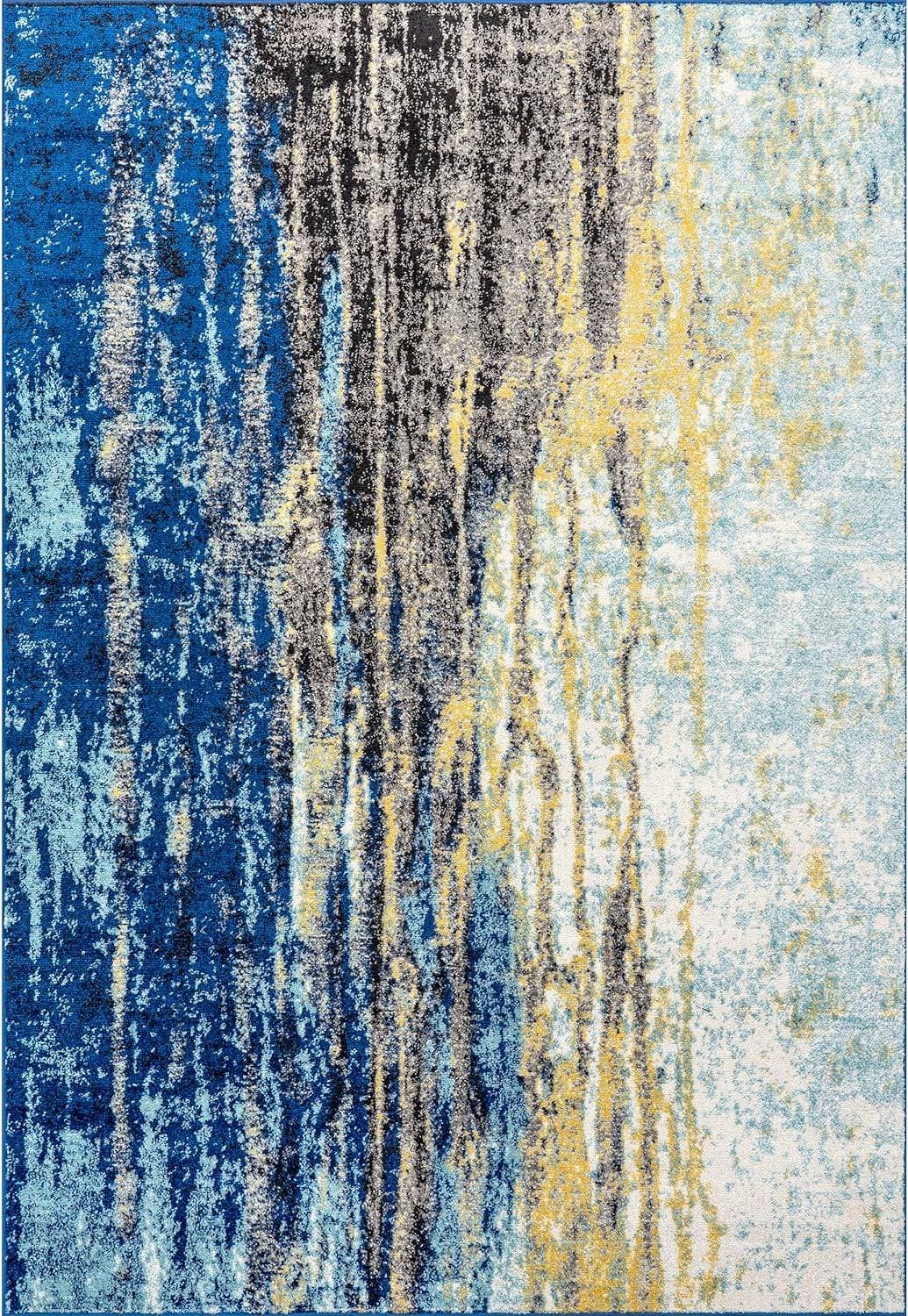 Nuloom Waterfall Vintage Blå, Multifärgad 152x226cm