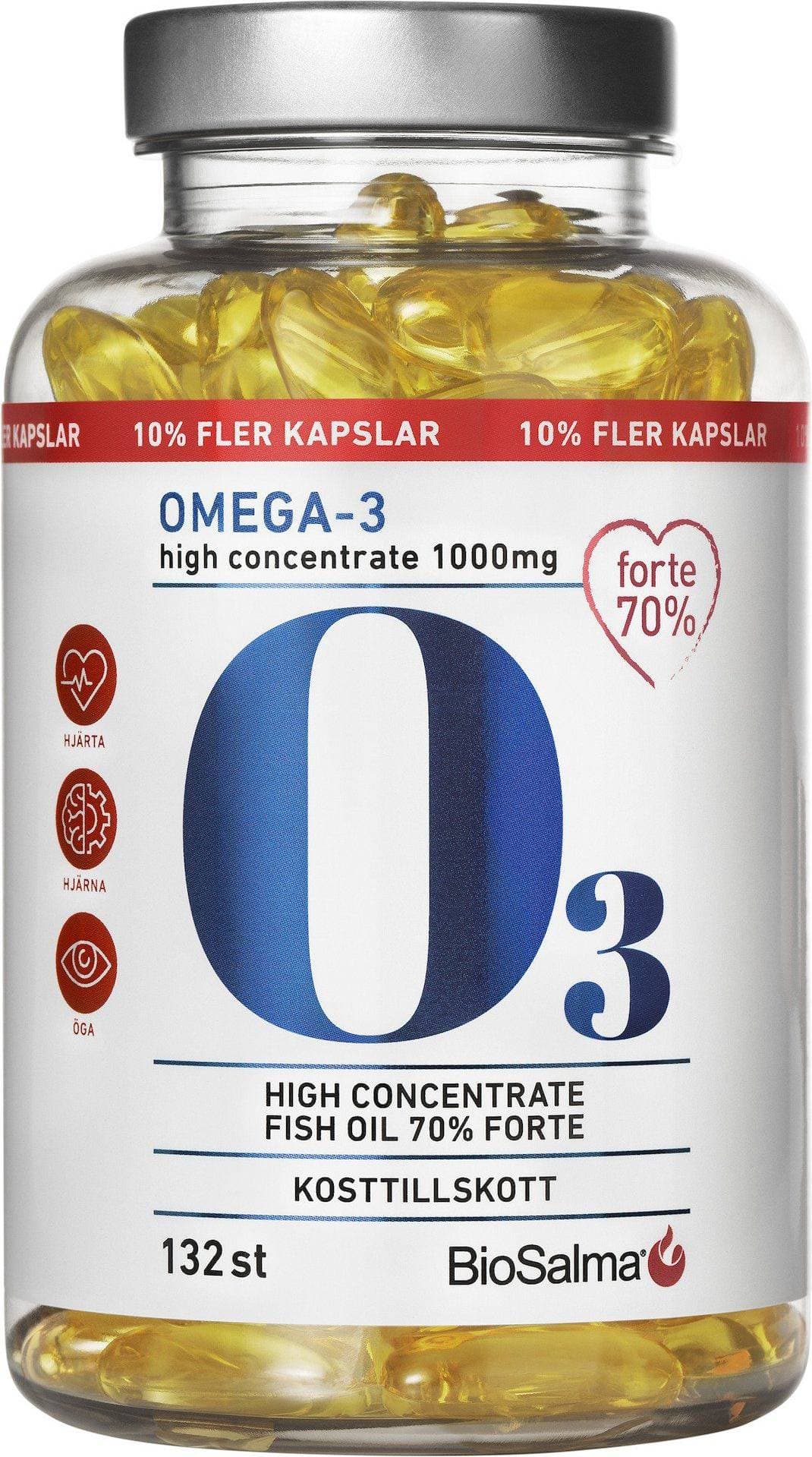 BioSalma Omega-3 Forte 70% 1000mg 132 st