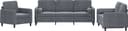 vidaXL 3201955 Dark Gray Soffa 198.1cm 3st 6-sits