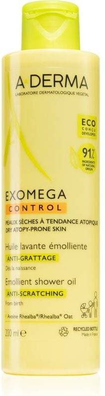 A-Derma Exomega Control Emollient Shower Oil 200ml