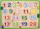 Barbo Toys Wacky Wonders 123 Wooden Puzzle 20 Pieces
