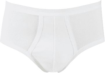 Calida Twisted Cotton Brief - White