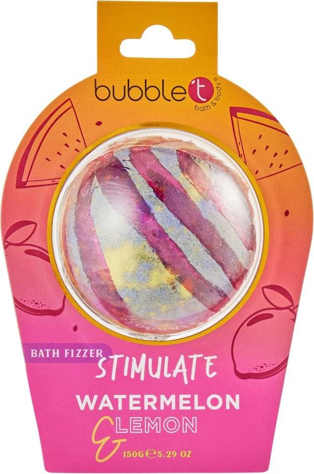 BubbleT Bath Fizzer Stimulate Watermelon & Lemon