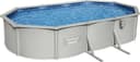 Bestway Hydrium Stålväggspool Oval 6,1x3,6m Grå
