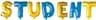 Hisab Joker Text & Theme Balloons Student Blue/Gold