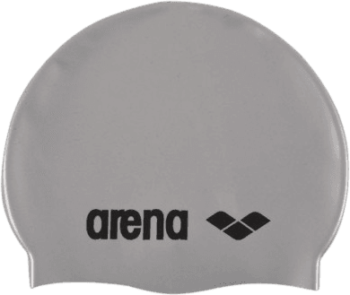 Arena Classic Silicone Cap - Silver/Black