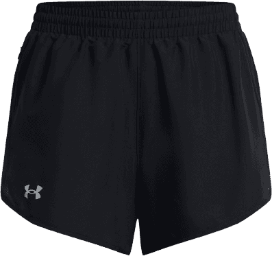Under Armour Women's Fly By 3" Shorts - Black/Reflective