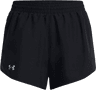 Under Armour Women's Fly By 3" Shorts - Black/Reflective